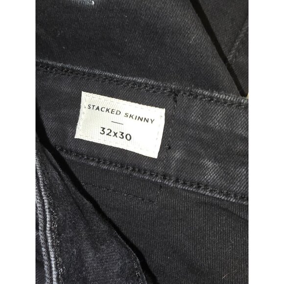 Pacsun Jeans Men's Size 32x30 Black Stacked Skinny - Picture 4 of 10